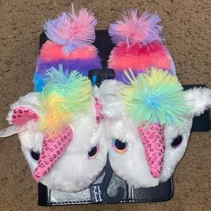 KIDS 11-12 NWT UNICORN HOUSE SHOES